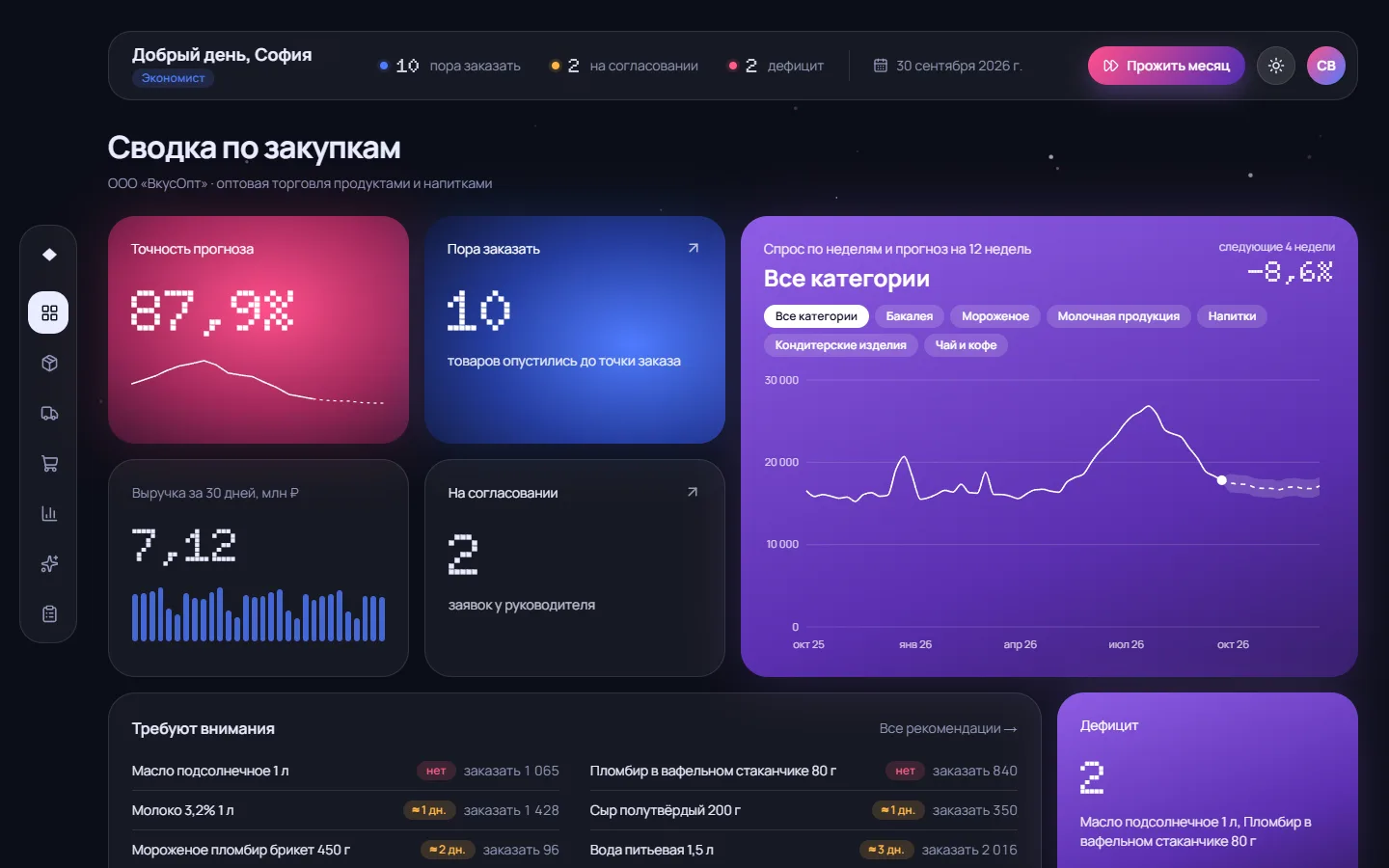 «Запас»: главная экономиста